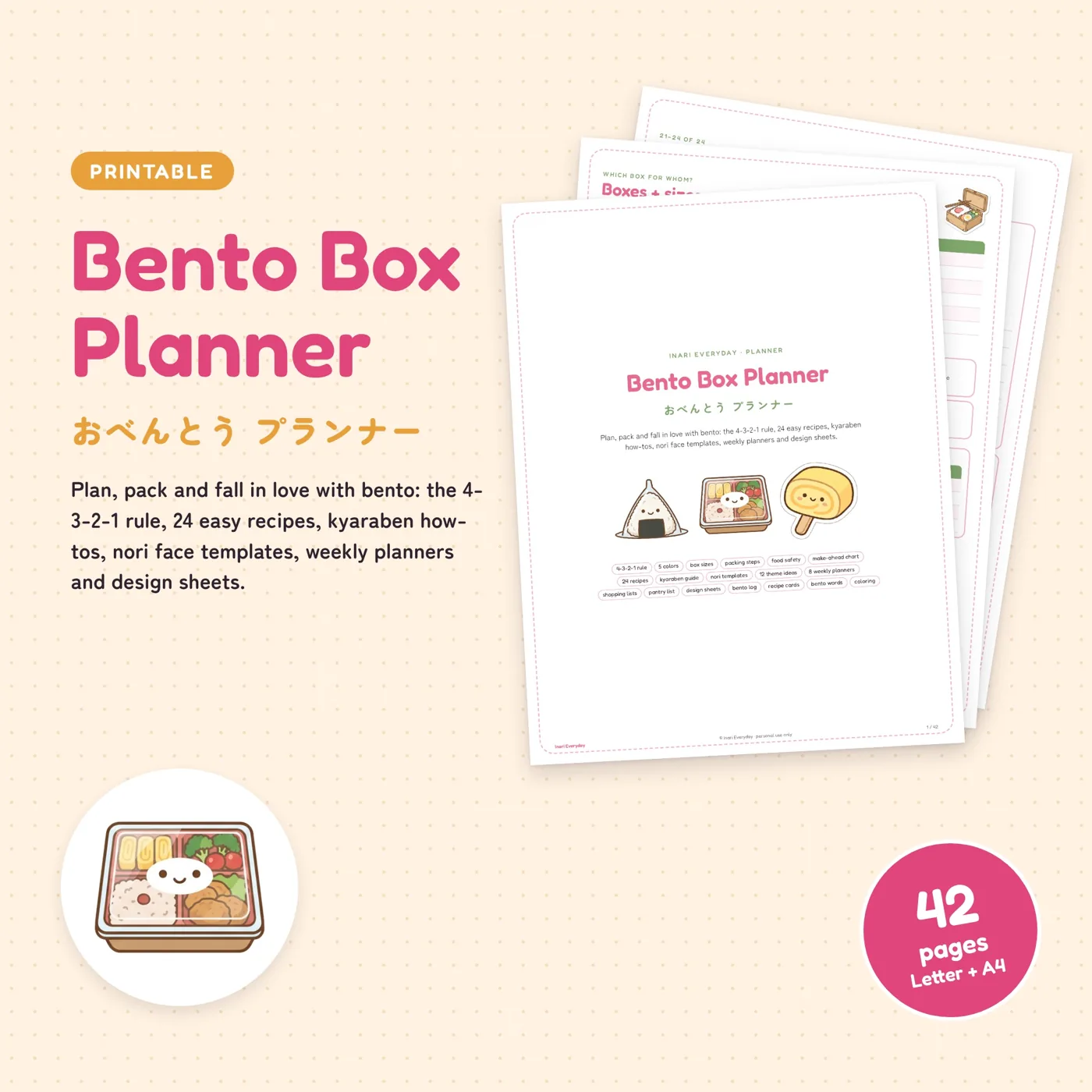 Bento Box Planner cover
