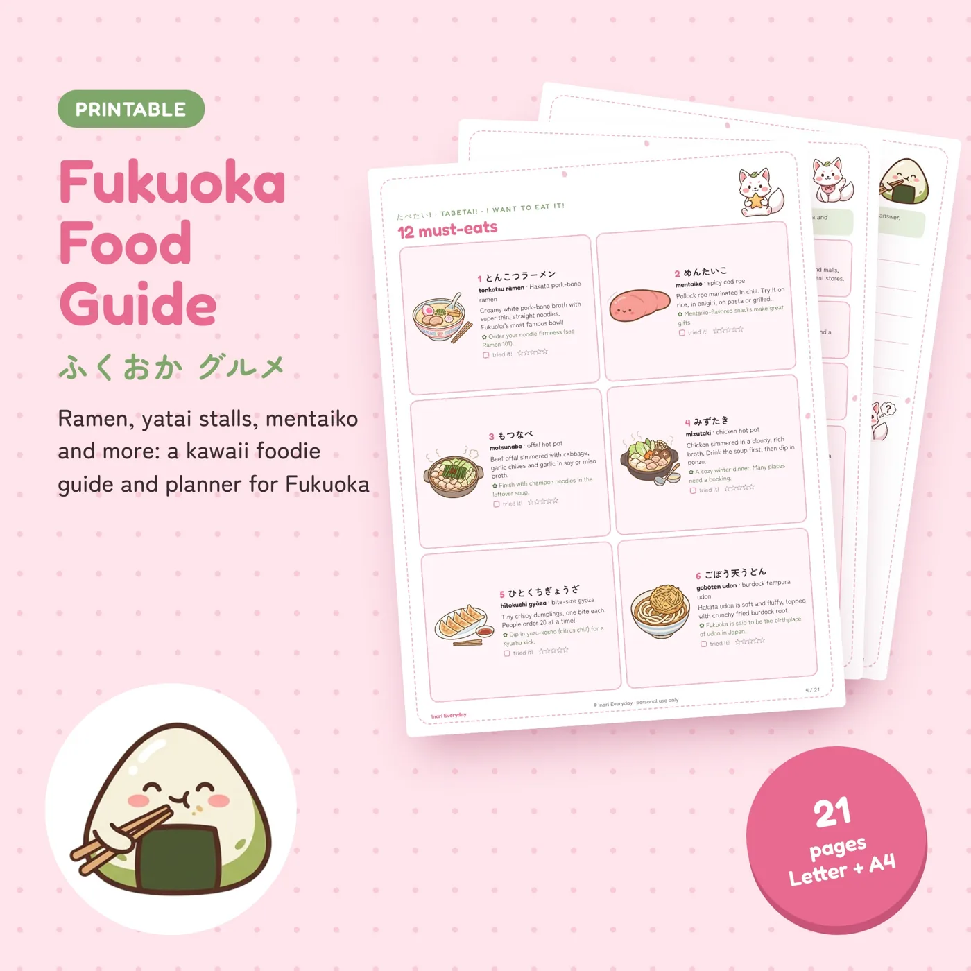 Fukuoka Food Guide cover
