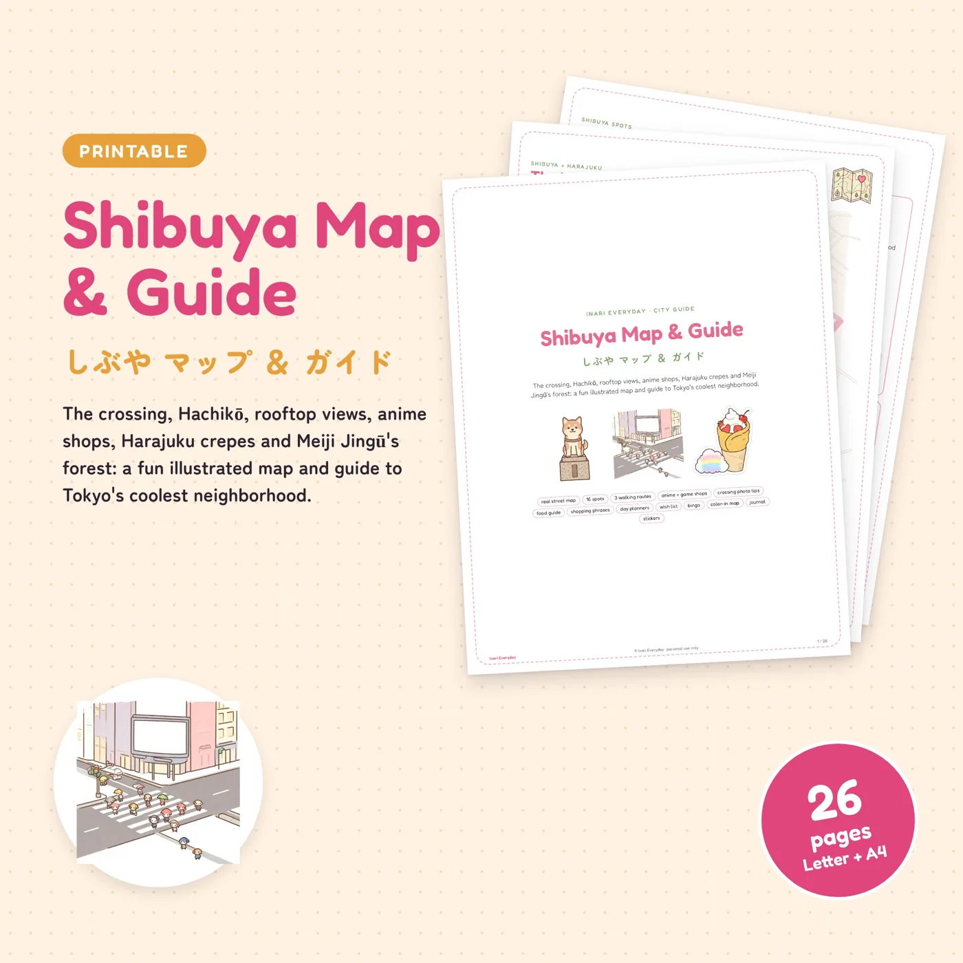 Shibuya Map & Guide cover