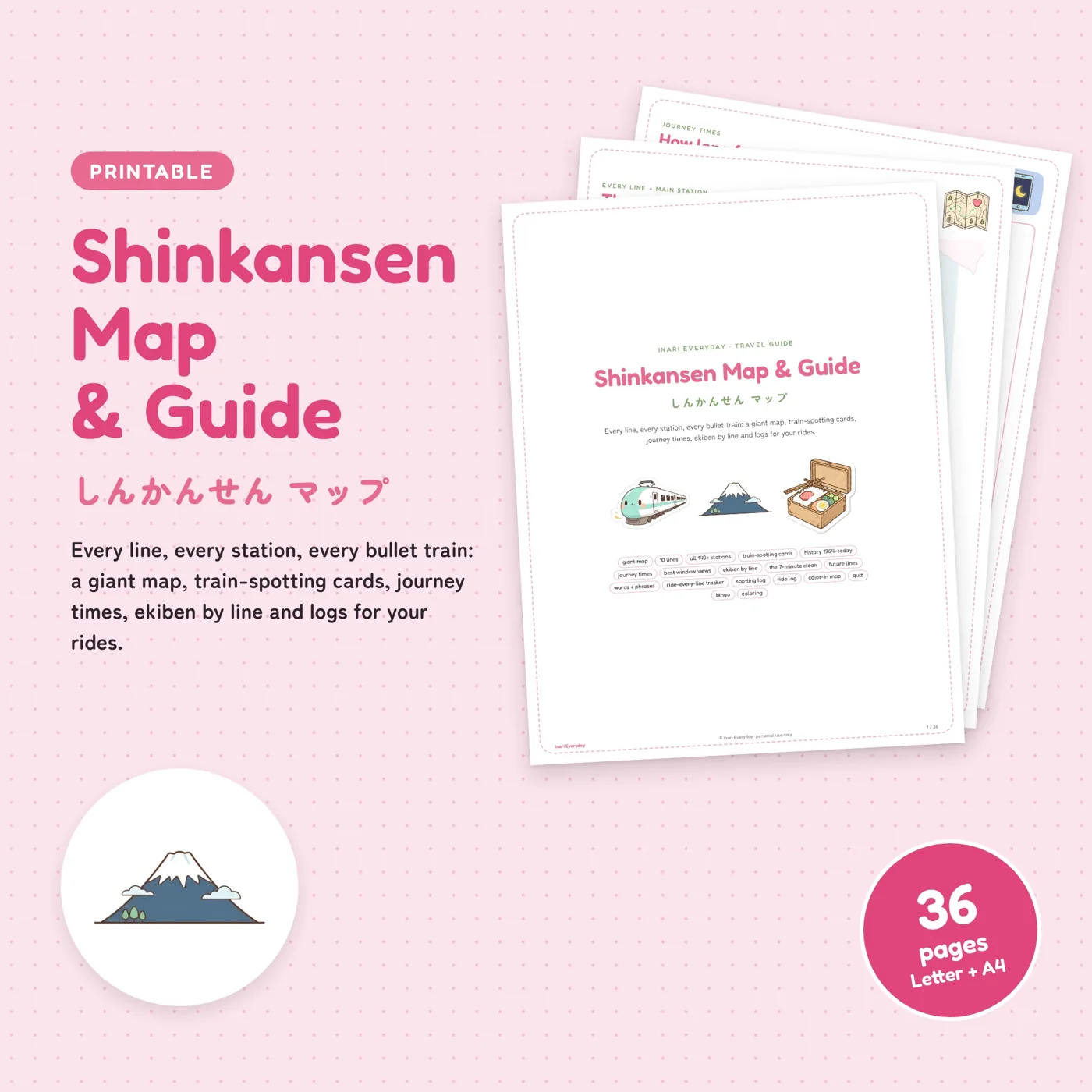 Shinkansen Map & Guide cover